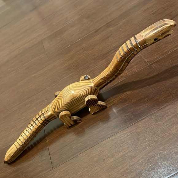 None Other - Wooden Movable Dinosaur